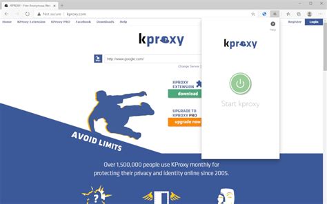It is extremely easy to use and it works great under an Internet proxy (at work, university, library, etc). . Kproxy extension
